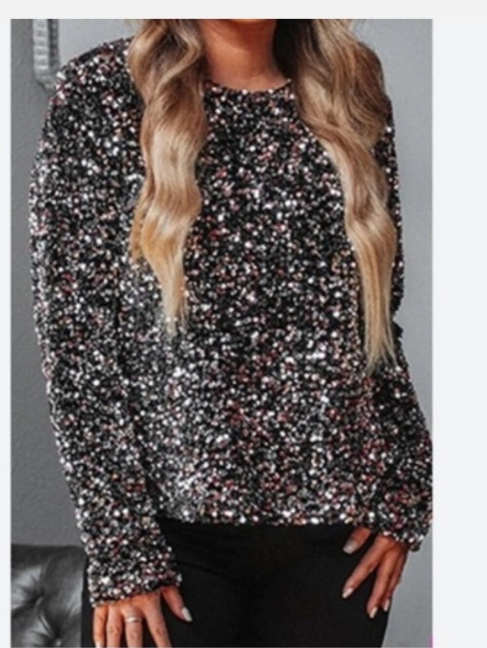 Buddy Love Sz Xs Multi Color Sequined Top Nwt